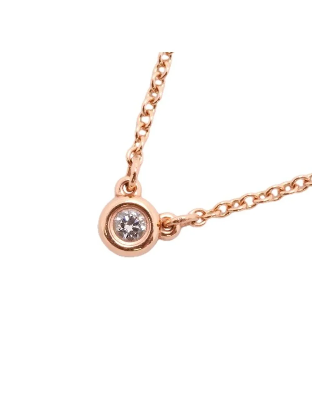 Tiffany & Co Necklace by the Yard 18k Pink Gold Diamond